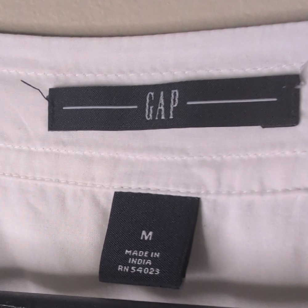 Gap White Button Front Pullover Blouse - image 4